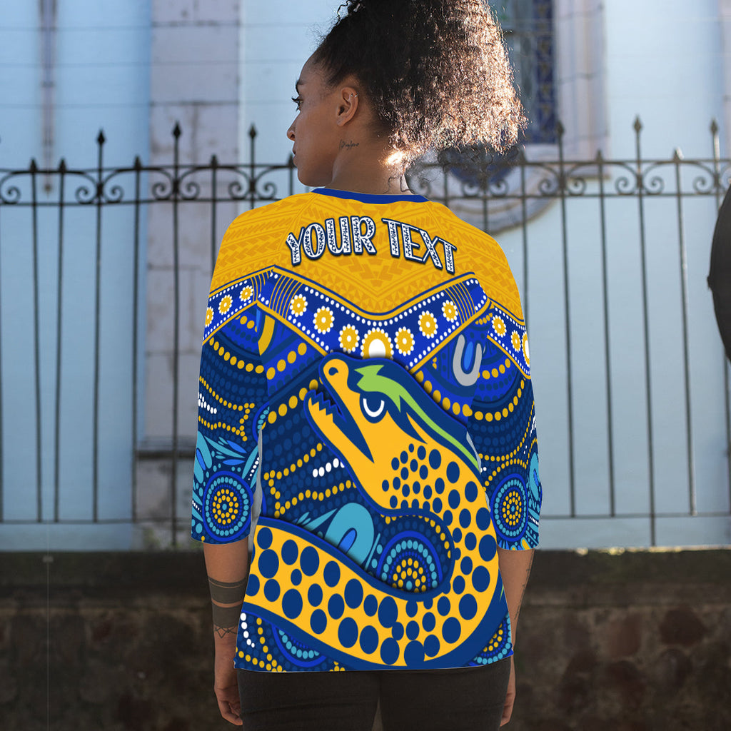 custom-personalised-eels-rugby-raglan-34-sleeve-t-shirt-aboriginal-and-polynesia-parramatta