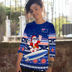 custom-personalised-australia-christmas-raglan-34-sleeve-t-shirt-aussie-aboriginal-santa-claus-is-surfing-with-kangaroo