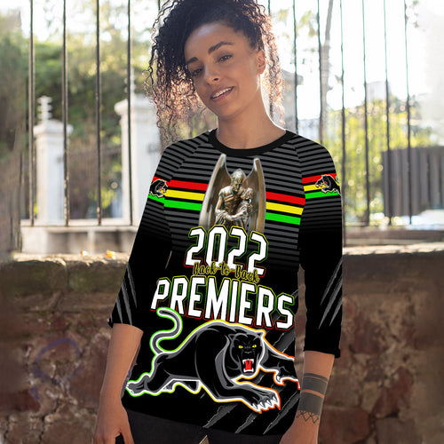 custom-personalised-panthers-proud-raglan-34-sleeve-t-shirt-back-to-back-premiers-2022-version-black