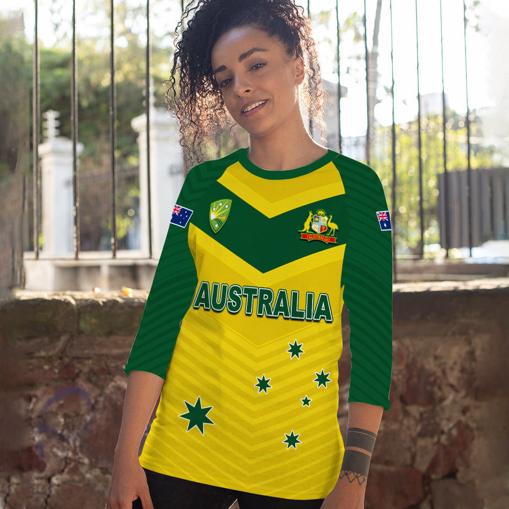 custom-text-and-number-australia-cricket-raglan-34-sleeve-t-shirt-go-aussie-champions