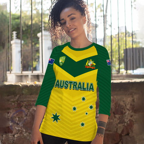 custom-text-and-number-australia-cricket-raglan-34-sleeve-t-shirt-go-aussie-champions