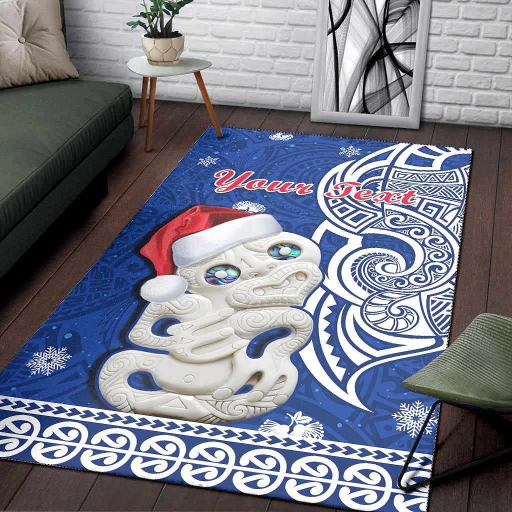 custom-personalised-new-zealand-christmas-area-rug-hei-tiki-blue-pohutukawa-meri-kirihimete