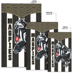 magpies-football-area-rug-collingwood-1892-indigenous-sporty-style-ver01