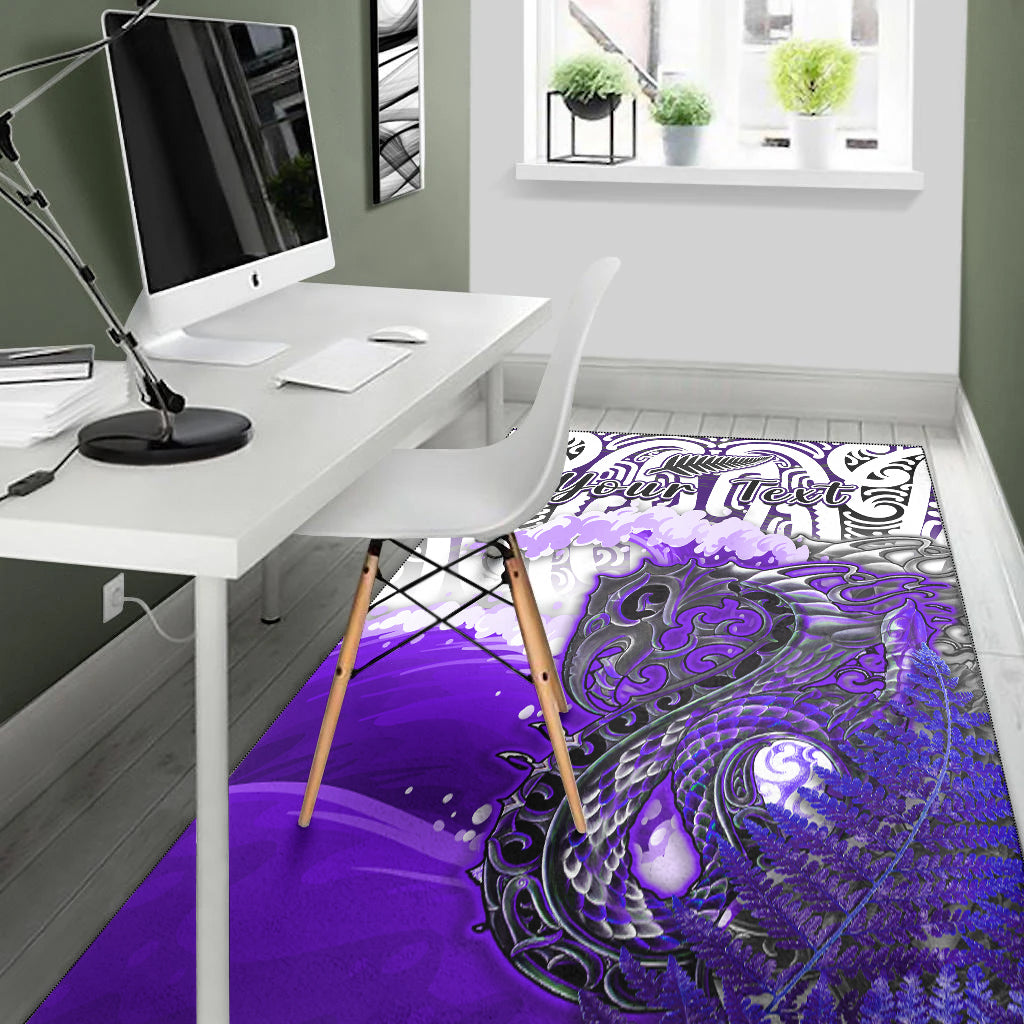 custom-personalised-manaia-maori-area-rug-fern-aotearoa-purple-waves