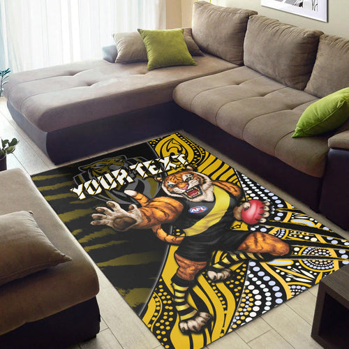custom-personalised-richmond-football-area-rug-aboriginal-go-the-tigers-mascot