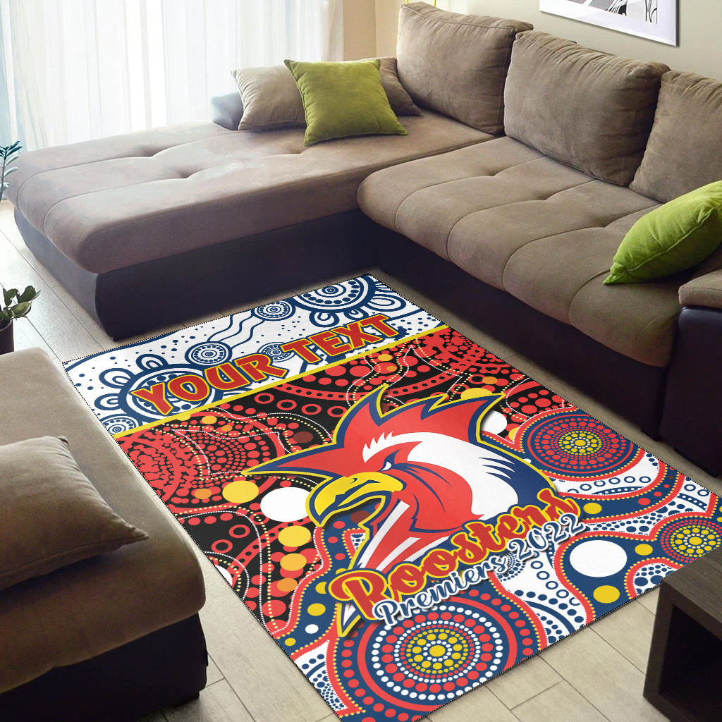 custom-personalised-roosters-rugby-area-rug-easts-1908-aboriginal-artsy-premiers-ver01