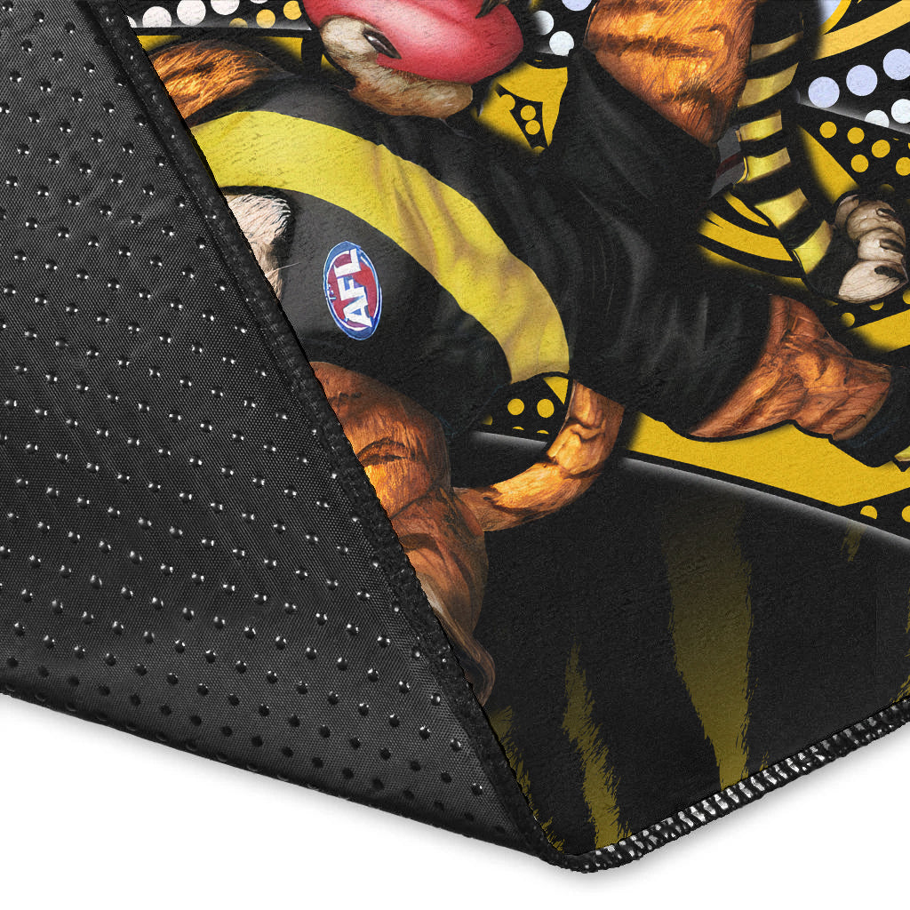 custom-personalised-richmond-football-area-rug-aboriginal-go-the-tigers-mascot