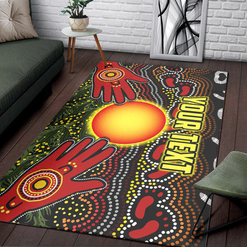 custom-personalised-aboriginal-dot-painting-area-rug-go-to-touch-the-sun