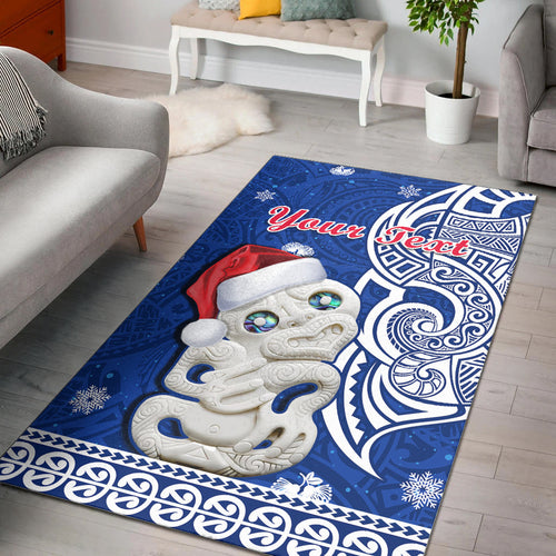 custom-personalised-new-zealand-christmas-area-rug-hei-tiki-blue-pohutukawa-meri-kirihimete