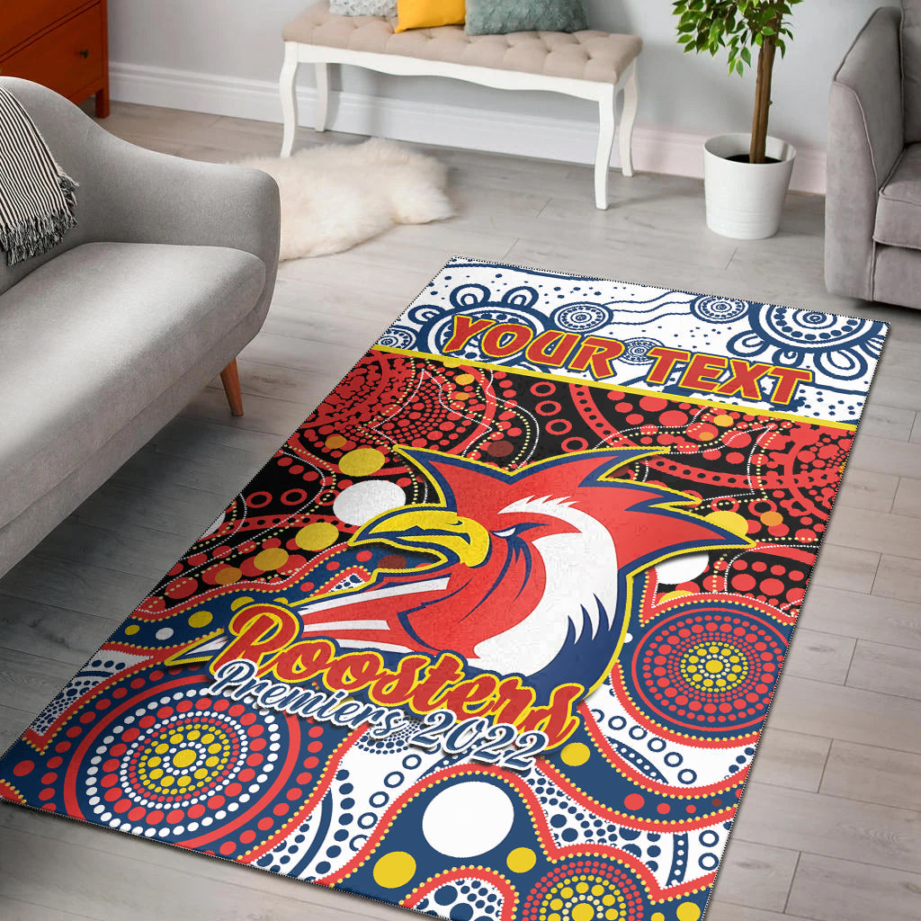 custom-personalised-roosters-rugby-area-rug-easts-1908-aboriginal-artsy-premiers-ver01