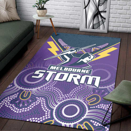melbourne-storm-rugby-area-rug-indigenous-boomerang-gradient-style