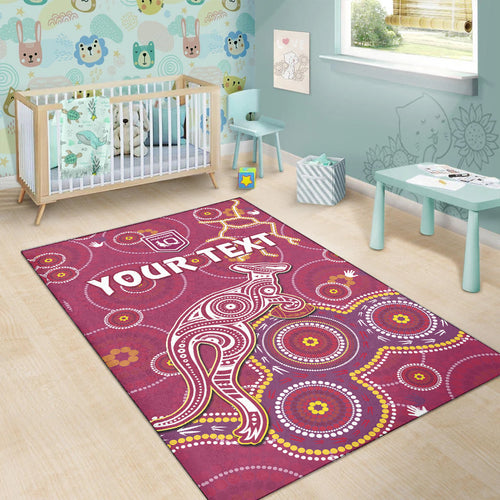 custom-personalised-maroons-rugby-area-rug-kangaroo-indigenous-pattern-unique-version