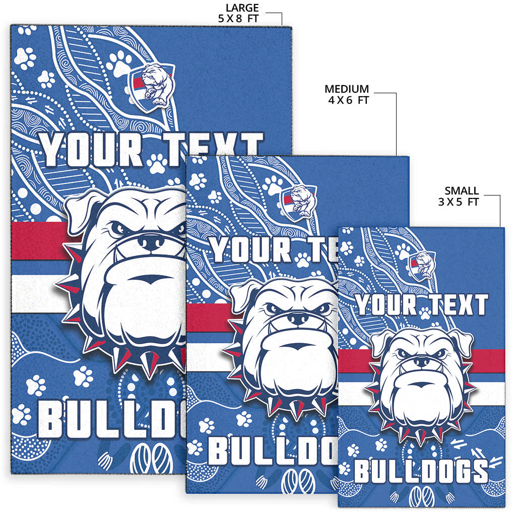custom-personalised-bulldogs-football-area-rug-scraggers-1877-aboriginal-dot-painting-newest-version
