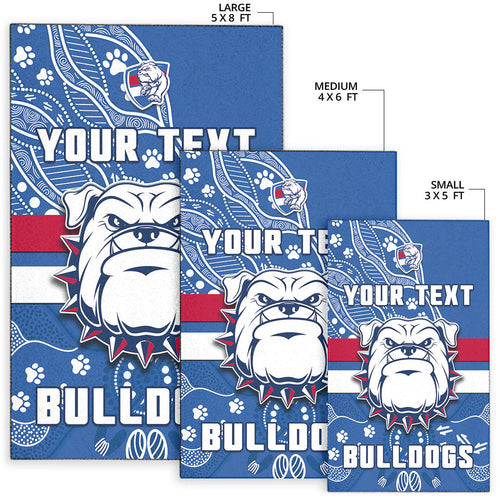 custom-personalised-bulldogs-football-area-rug-scraggers-1877-aboriginal-dot-painting-newest-version