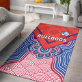 bulldogs-football-area-rug-western-doggies-aboriginal-art-ver01