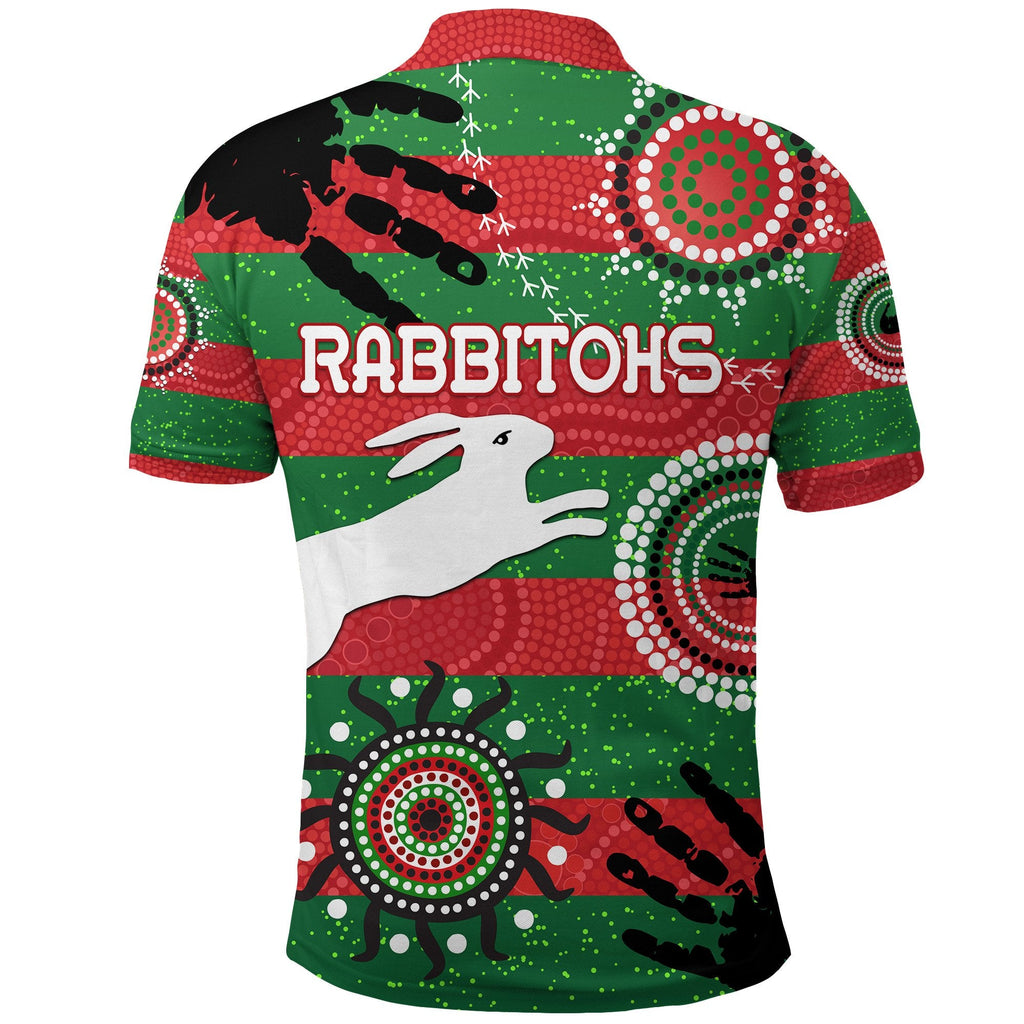 combo-polo-shirt-and-men-short-south-sydney-rabbitohs-indigenous-country-style-no-1