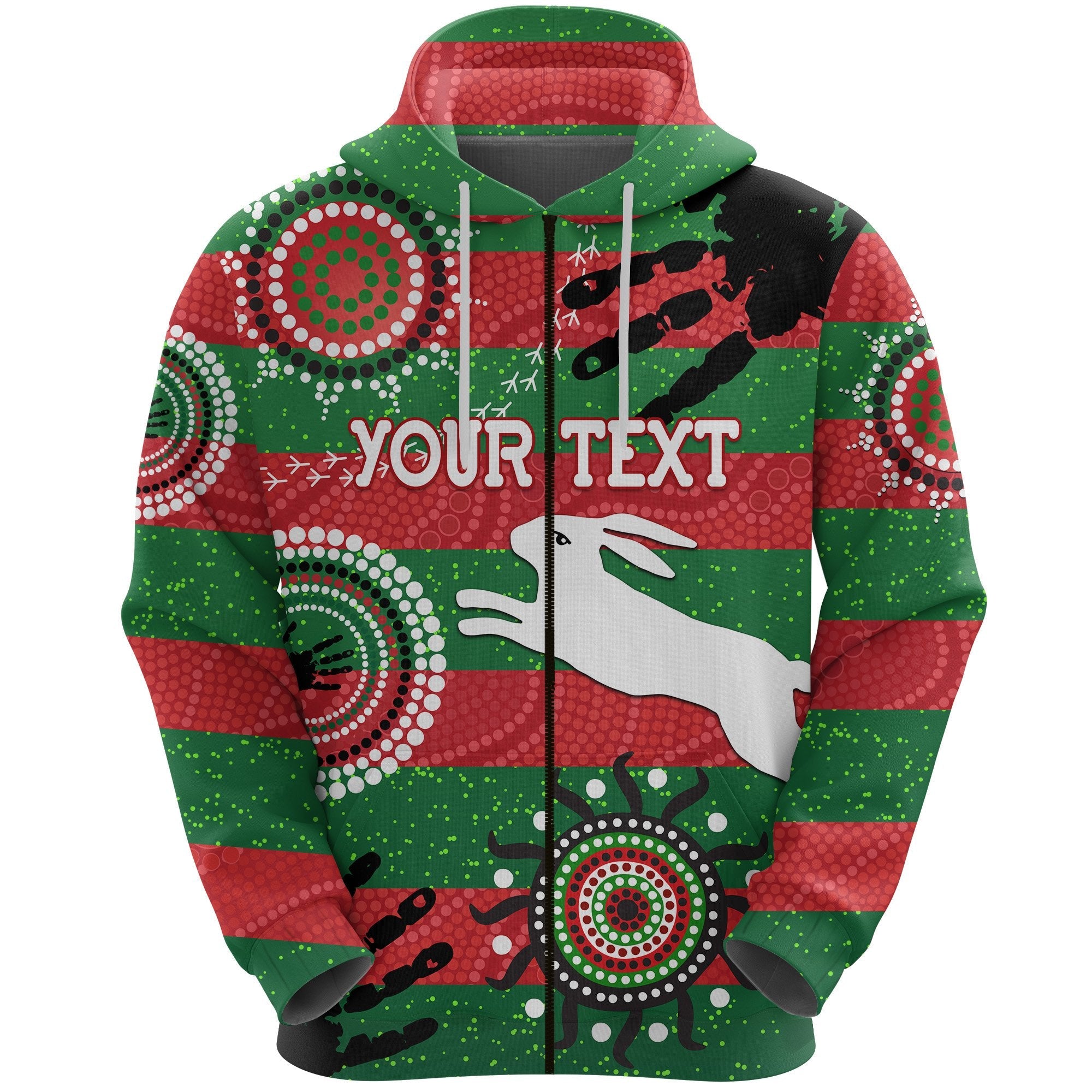 custom-personalised-south-sydney-rabbitohs-indigenous-zip-hoodie-country-style-no-1