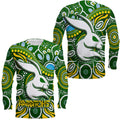 Rabbitohs Long Sleeve Shirt Rabbitohs Aboriginal Dreamtime Style LT9