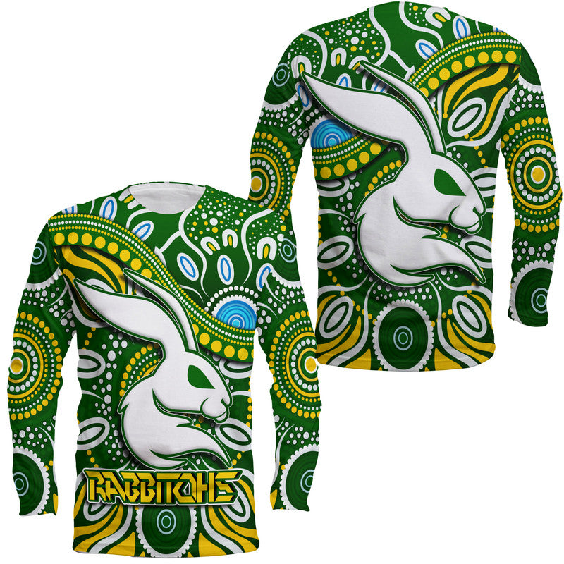 Rabbitohs Long Sleeve Shirt Rabbitohs Aboriginal Dreamtime Style LT9