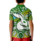 Rabbitohs Polo Shirt Rabbitohs Aboriginal Dreamtime Style LT9