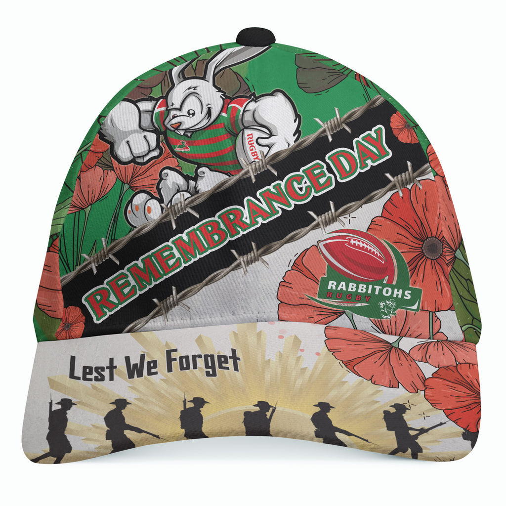 rabbitohs-rugby-cap-custom-remembrance-day-lest-we-forget-cap