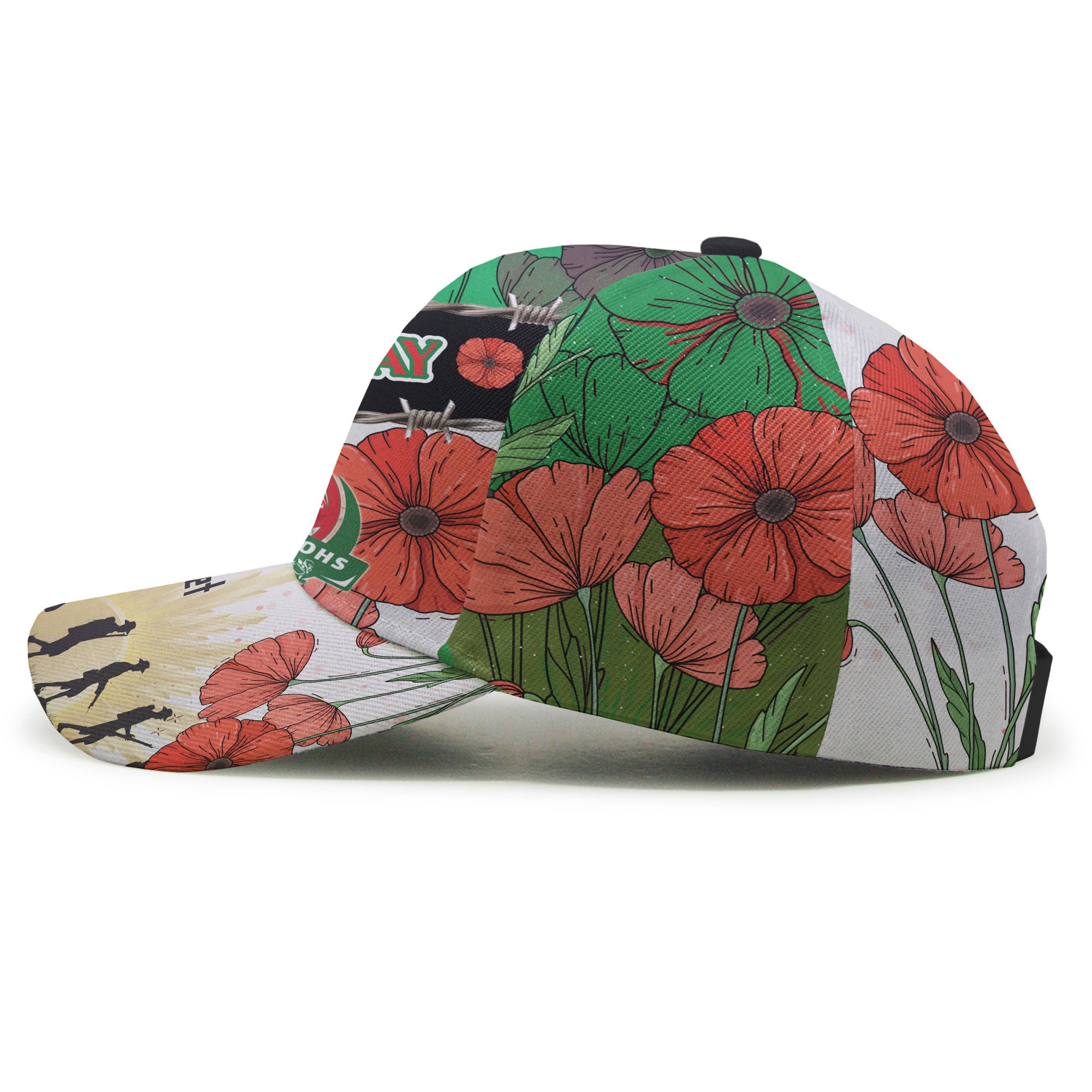 rabbitohs-rugby-cap-custom-remembrance-day-lest-we-forget-cap