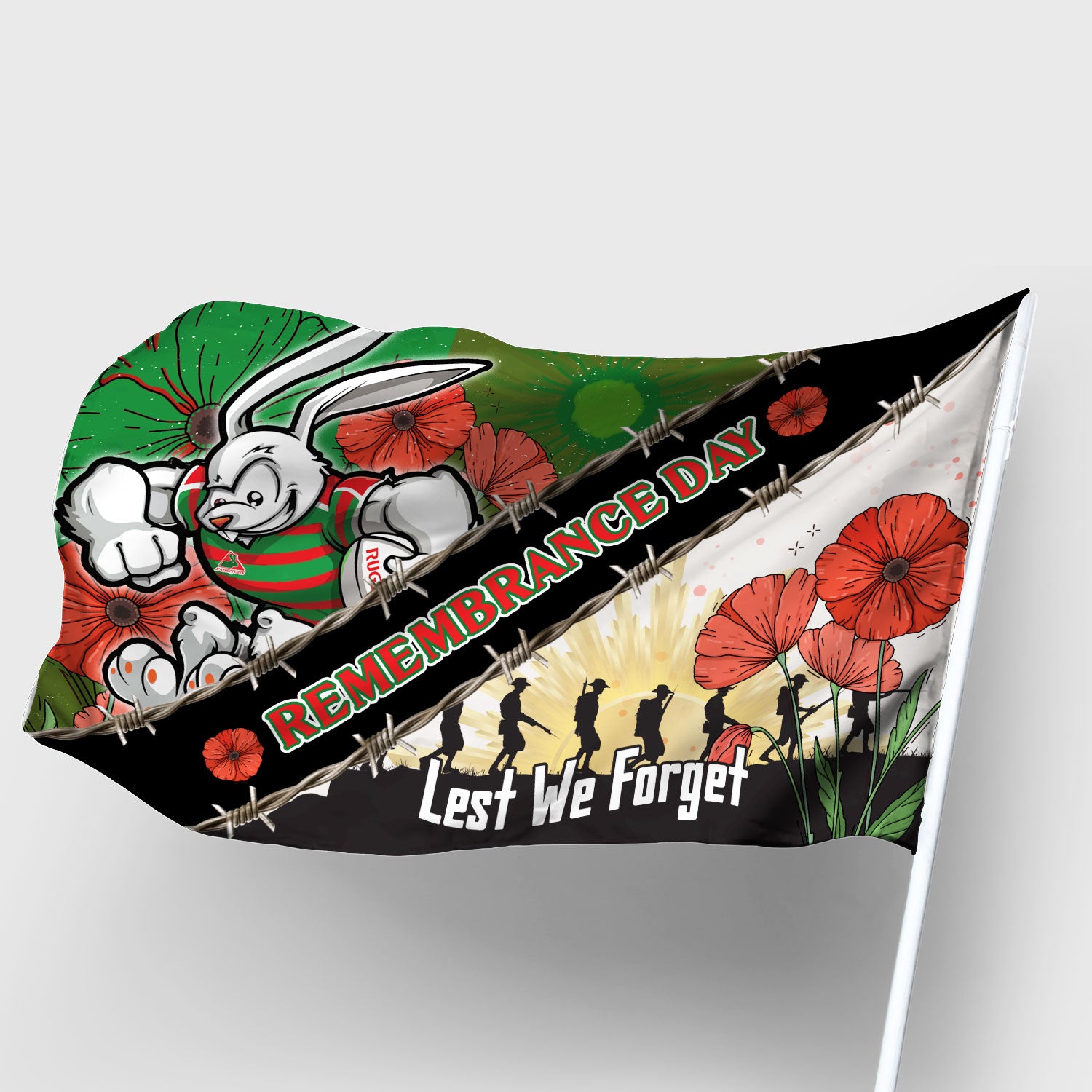 rabbitohs-rugby-flag-custom-remembrance-day-lest-we-forget-flag