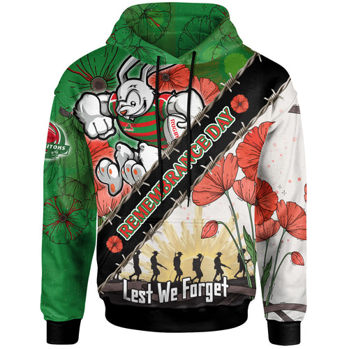 rabbitohs-rugby-hoodie-custom-remembrance-day-lest-we-forget-hoodie