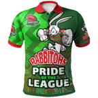 rabbitohs-rugby-polo-shirt-custom-rabbitohs-pride-of-the-league-aboriginal-patterns-polo-shirt