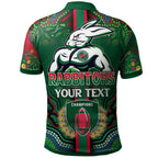 rabbitohs-rugby-polo-shirt-custom-rabbitohs-rugby-ball-aboriginal-indigenous-sport-style-polo-shirt