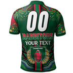 rabbitohs-rugby-polo-shirt-custom-rabbitohs-rugby-ball-aboriginal-indigenous-sport-style-polo-shirt