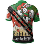 rabbitohs-rugby-polo-shirt-custom-remembrance-day-lest-we-forget-polo-shirt