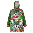 rabbitohs-rugby-snug-hoodie-custom-christmas-tree-rabbit-rugby-ball-snug-wearable-blanket-hoodie