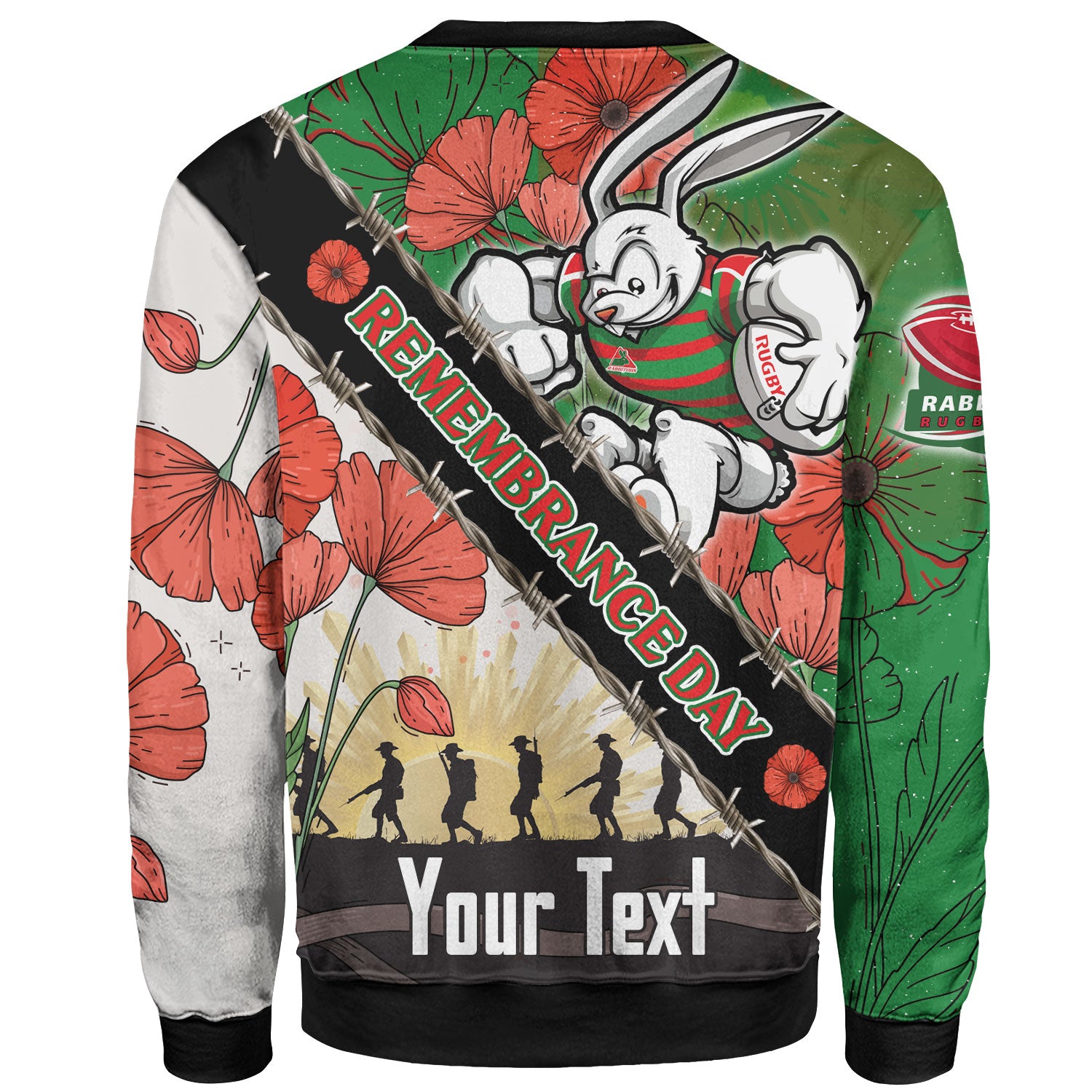 rabbitohs-rugby-sweatshirt-rabbitohs-rugby-remembrance-day-lest-we-forget-sweatshirt
