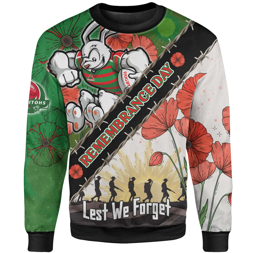 rabbitohs-rugby-sweatshirt-rabbitohs-rugby-remembrance-day-lest-we-forget-sweatshirt