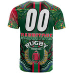 rabbitohs-rugby-t-shirt-custom-rabbitohs-rugby-ball-aboriginal-indigenous-sport-style-t-shirt