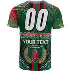 rabbitohs-rugby-t-shirt-custom-rabbitohs-rugby-ball-aboriginal-indigenous-sport-style-t-shirt