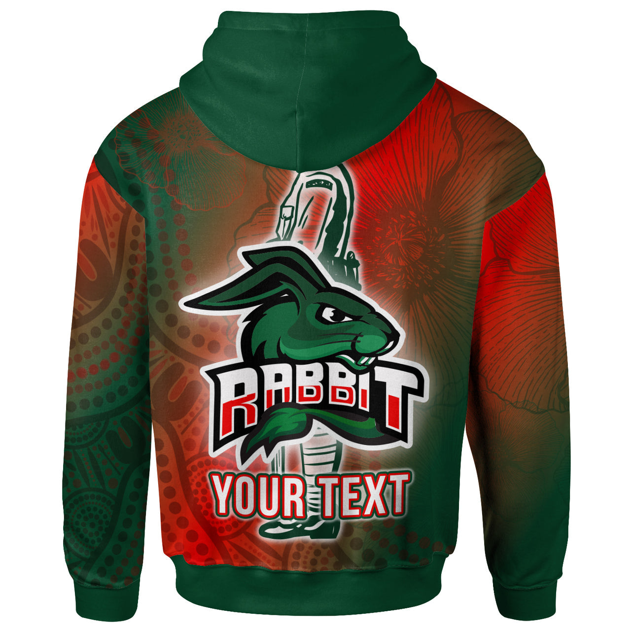 rabbitohs-rugby-hoodie-custom-anzac-rabbit-sport-with-aboriginal-patterns-hoodie