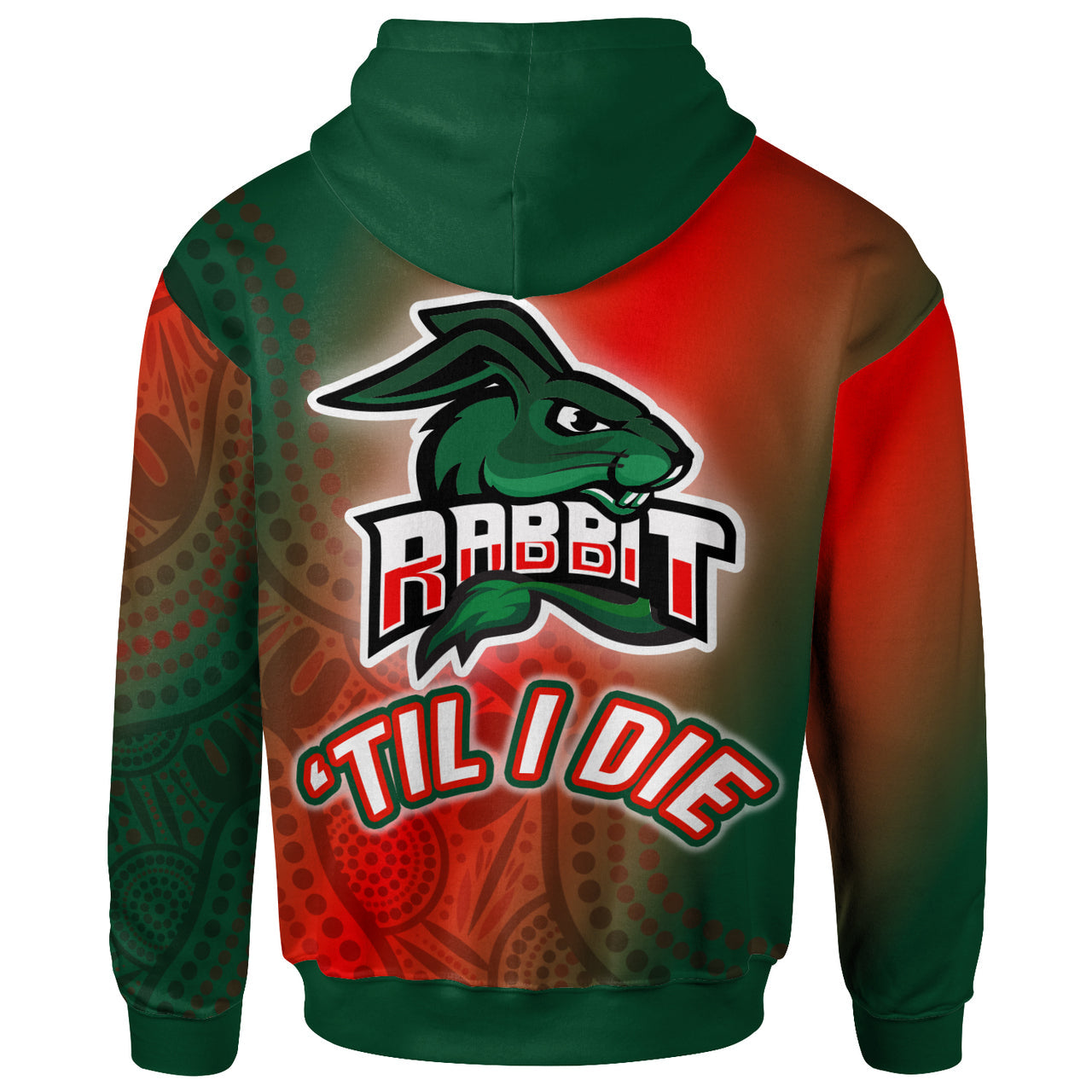 rabbitohs-rugby-hoodie-custom-rabbit-sport-with-aboriginal-patterns-hoodie