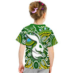 Rabbitohs T Shirt Rabbitohs Aboriginal Dreamtime Style LT9