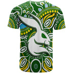 Rabbitohs T Shirt Rabbitohs Aboriginal Dreamtime Style LT9