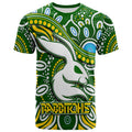 Rabbitohs T Shirt Rabbitohs Aboriginal Dreamtime Style LT9