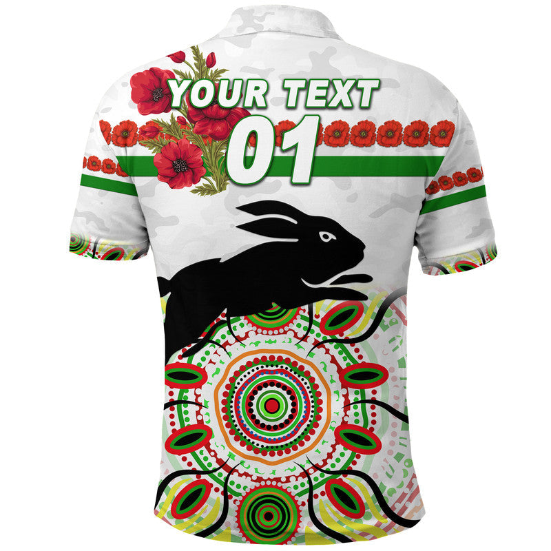 custom-personalised-rabbitohs-anzac-polo-shirt-indigenous-vibes-white