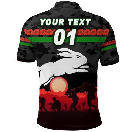 custom-personalised-rabbitohs-anzac-polo-shirt-simple-style-black