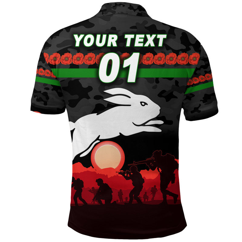 custom-personalised-south-sydney-rabbitohs-anzac-2022-polo-shirt-simple-style-black
