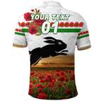 custom-personalised-rabbitohs-anzac-polo-shirt-poppy-flowers-vibes-white