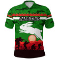south-sydney-rabbitohs-anzac-2022-polo-shirt-simple-style-green
