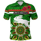 custom-personalised-rabbitohs-anzac-polo-shirt-indigenous-vibes-green