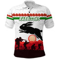 custom-personalised-rabbitohs-anzac-polo-shirt-simple-style-white