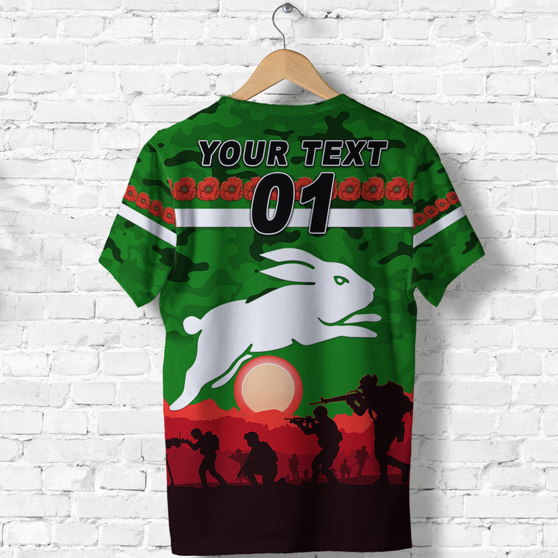 custom-personalised-south-sydney-rabbitohs-anzac-2022-t-shirt-simple-style-green